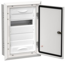 Корпус металлический IEK TITAN 5 ЩРв-24 (1х24) 505х365х130мм IP31 белый (одна дверь) IEK