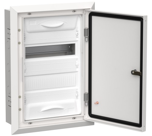 Корпус металлический IEK TITAN 5 ЩРв-24 (1х24) 505х365х130мм IP31 белый (одна дверь) IEK