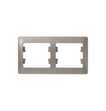 Systeme electric GSL000402 GLOSSA 2-постовая РАМКА, горизонтальная, ТИТАН