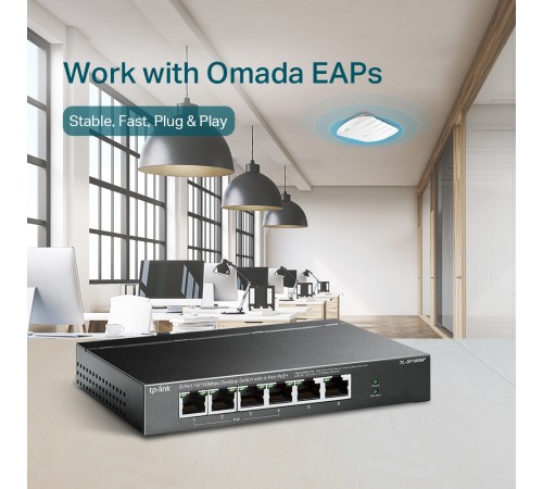 Коммутатор TP-Link TL-SF1006P Коммутатор TP-Link TL-SF1006P