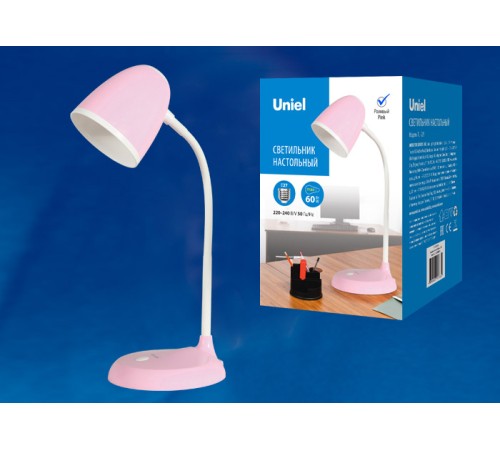 Светильник настольный, 60W. Е27. TLI-228 PINK E27 Механический выключатель. Розовый.