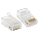 Коннектор RJ45 (8P8C) кат.5E неэкранир. TERACOM универс. (уп.10шт) EKF TRC-PLUG-5EUTP-10