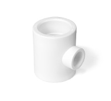 Тройник переходной 50x40x50 полипропиленовый PPR белый