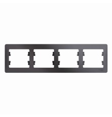 Systeme electric GSL001304 GLOSSA 4-постовая РАМКА, горизонтальная, ГРАФИТ