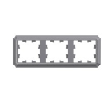 ATLASDESIGN ANTIQUE 3-постовая рамка, универсальная, СТАЛЬ