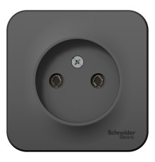 Systeme electric BLNRA000116 BLANCA О/У РОЗЕТКА без заземления без штор. ИЗОЛ.ПЛ., 16А, 250В, АНТРАЦИТ