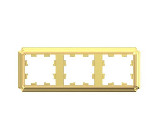 ATLASDESIGN ANTIQUE 3-постовая рамка, универсальная, ЗОЛОТО