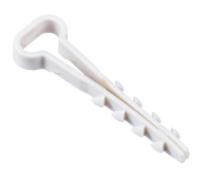 Дюбель-хомут 5х10мм для плоского кабеля нейлон белый (100шт/упак) IEK