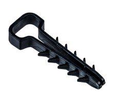 Дюбель-хомут 6х14мм для плоского кабеля нейлон черный (100шт/упак) IEK