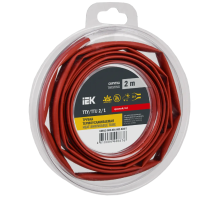 Трубка термоусадочная ТТУ нг-LS 2/1 красная (2м/упак) IEK