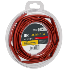 Трубка термоусадочная ТТУ нг-LS 2/1 красная (2м/упак) IEK