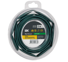 Трубка термоусадочная ТТУ нг-LS 2/1 зеленая (2м/упак) IEK