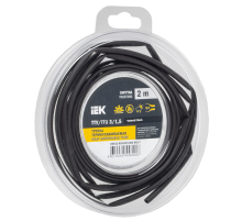 Трубка термоусадочная ТТУ нг-LS 3/1,5 черная (2м/упак) IEK