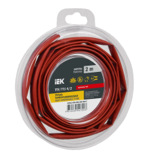 Трубка термоусадочная ТТУ нг-LS 4/2 красная (2м/упак) IEK