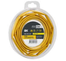 Трубка термоусадочная ТТУ нг-LS 4/2 желтая (2м/упак) IEK