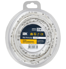 Трубка термоусадочная ТТУ нг-LS 5/2,5 белая (2м/упак) IEK