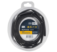 Трубка термоусадочная ТТУ нг-LS 5/2,5 черная (2м/упак) IEK