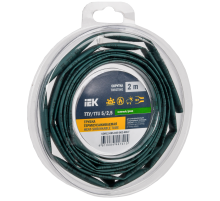 Трубка термоусадочная ТТУ нг-LS 5/2,5 зеленая (2м/упак) IEK