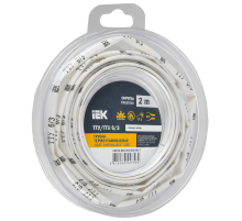 Трубка термоусадочная ТТУ нг-LS 6/3 белая (2м/упак) IEK