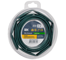 Трубка термоусадочная ТТУ нг-LS 6/3 зеленая (2м/упак) IEK