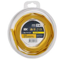 Трубка термоусадочная ТТУ нг-LS 8/4 желтая (2м/упак) IEK