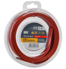 Трубка термоусадочная ТТУ нг-LS 10/5 красная (2м/упак) IEK