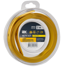 Трубка термоусадочная ТТУ нг-LS 10/5 желтая (2м/упак) IEK