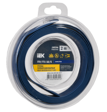 Трубка термоусадочная ТТУ нг-LS 10/5 синяя (2м/упак) IEK