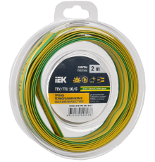 Трубка термоусадочная ТТУ нг-LS 10/5 желто-зеленая (2м/упак) IEK