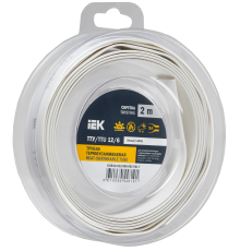 Трубка термоусадочная ТТУ нг-LS 12/6 белая (2м/упак) IEK