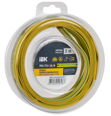 Трубка термоусадочная ТТУ нг-LS 12/6 желтая (2м/упак) IEK