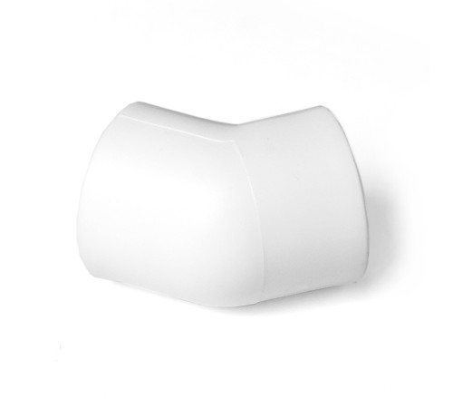 Угольник 63 45 град., полипропиленовый, белый