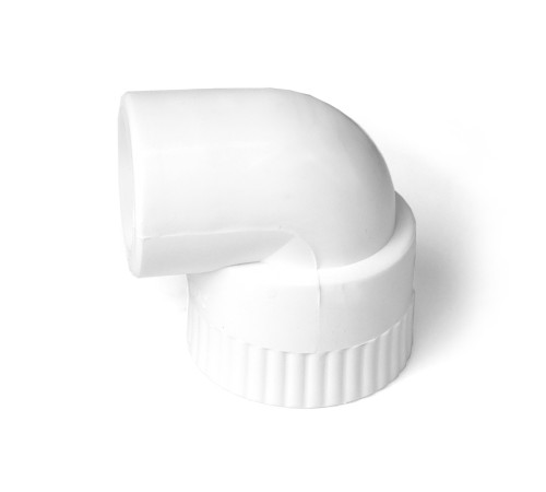 Угольник 20x1/2'ВР комбинированный, полипропиленовый, белый