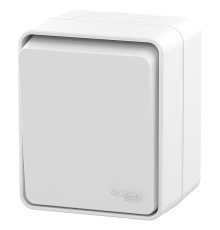 AtlasDesign PROFI IP54 О/У 1-клавишный кнопочный ВЫКЛЮЧАТЕЛЬ 10 АХ, БЕЛЫЙ
