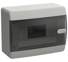 Корпус пластиковый ЩРН-П-8 IP41 черн. прозр. дверь UNION Compact IEK UIC-KP12-N-08-41-K01