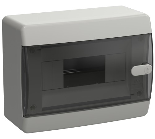 Корпус пластиковый ЩРН-П-8 IP41 черн. прозр. дверь UNION Compact IEK UIC-KP12-N-08-41-K01