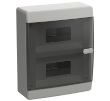 Корпус пластиковый ЩРН-П-18 IP41 черн. прозр. дверь UNION Compact IEK UIC-KP12-N-18-41-K01