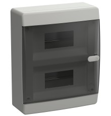 Корпус пластиковый ЩРН-П-18 IP41 черн. прозр. дверь UNION Compact IEK UIC-KP12-N-18-41-K01
