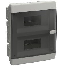 Корпус пластиковый ЩРВ-П-18 IP41 черн. прозр. дверь UNION Compact IEK UIC-KP12-V-18-41-K01