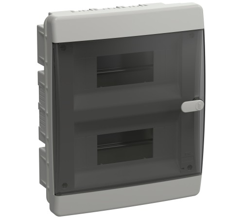 Корпус пластиковый ЩРВ-П-18 IP41 черн. прозр. дверь UNION Compact IEK UIC-KP12-V-18-41-K01