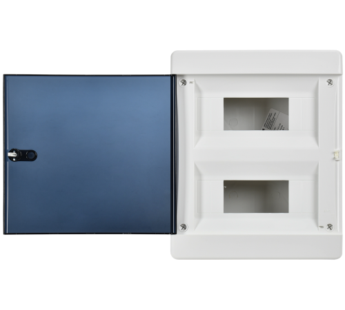 Корпус пластиковый ЩРВ-П-18 IP41 черн. прозр. дверь UNION Compact IEK UIC-KP12-V-18-41-K01