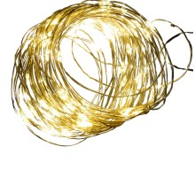 Гирлянда светодиодная Роса теплый белый ULD-S1000-100/SCB/3AA Warm White IP20 Dew