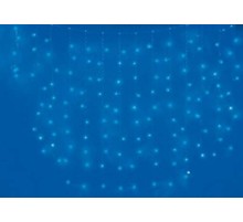 Бахрома светодиодная 1,8м 48 светодиодов Синий свет Провод прозрачный ULD-B1805-048/DTA BLUE IP20