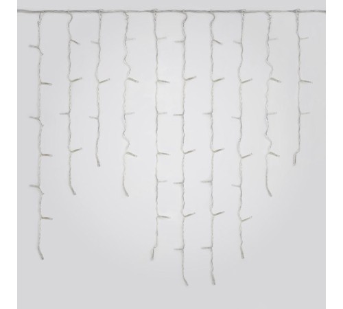 Бахрома светодиодная с эффектом мерцания 2м Соединяемая 100 светодиодов Разноцветный свет Провод прозрачный ULD-B2007-100/TTK MULTI IP44