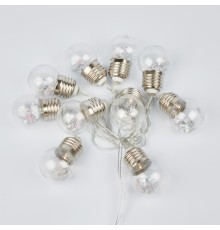Гирлянда светодиодная Лампочки ретро на батарейках 3AA (не в/к) 18м 10 светодиодов Теплый белый свет ULD-S1800-010/STB/3AA WARM WHITE IP20 RETRO BULBS