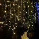 Занавес светодиодный 3х2м 384 светодиода Теплый белый свет Провод прозрачный ULD-C3020-384/DTA/RC WARM WHITE IP44 Пульт ДУ (в/к)