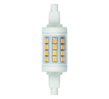 Лампа светодиодная LED 6вт 175-250в R7s 450Лм 3000K прозрачная