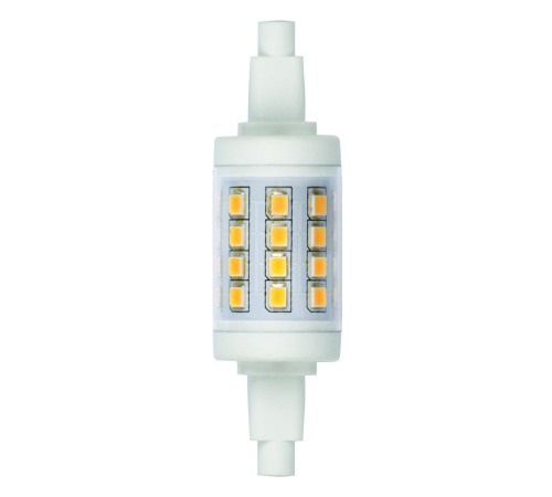 Лампа светодиодная LED 6вт 175-250в R7s 450Лм 3000K прозрачная
