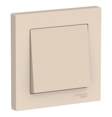 Systeme electric ATN000212 ATLASDESIGN 1-клавишный ВЫКЛЮЧАТЕЛЬ, сх.1, 10АХ, в сборе, БЕЖЕВЫЙ