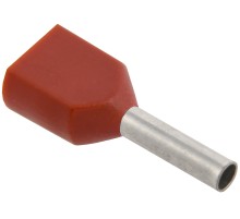 Iek UTE10-4-D75-100 Наконечник-гильза НГИ2 0,75-8 (темно-красный, 20шт) ИЭК